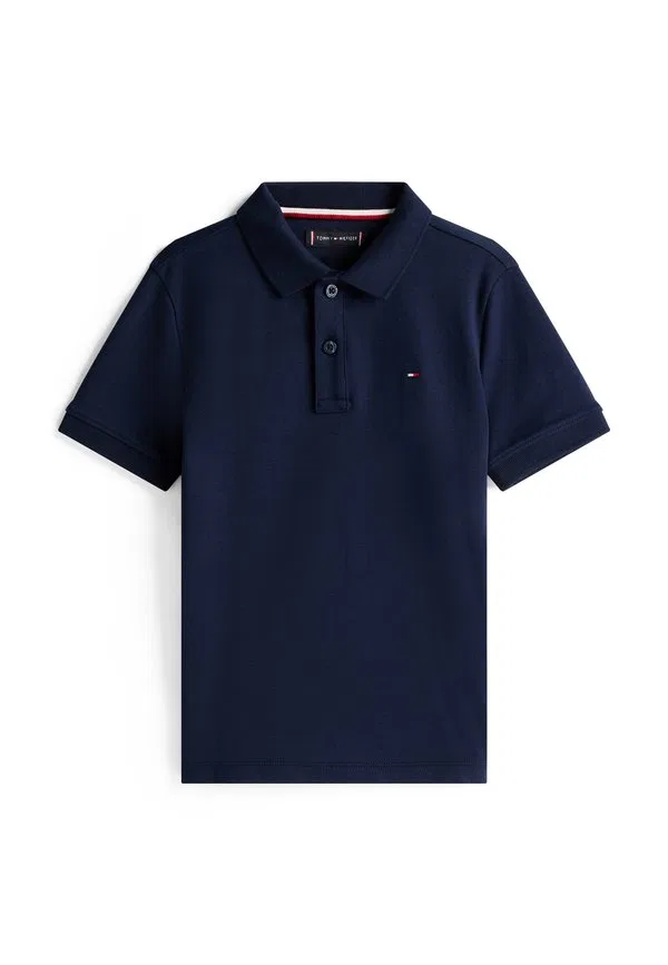 Базовая рубашка поло из трикотажа интерлок стандартного кроя Tommy Hilfiger, Dark Night Navy — фото 4