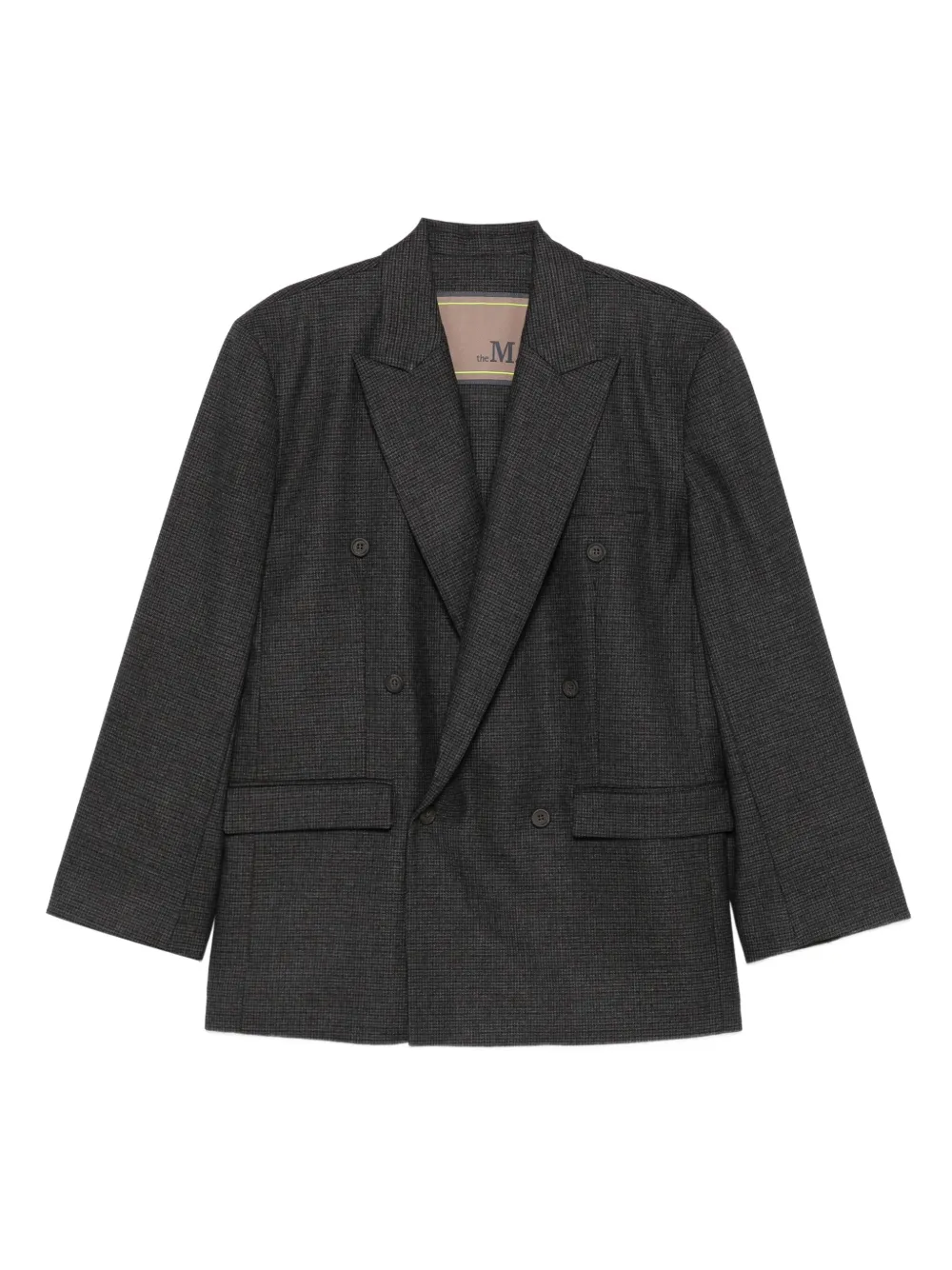 

Двубортный жакет THE M, серый