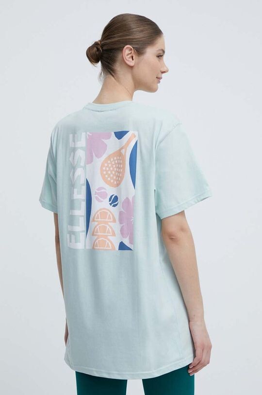 

Хлопковая футболка Ellesse, бирюзовый