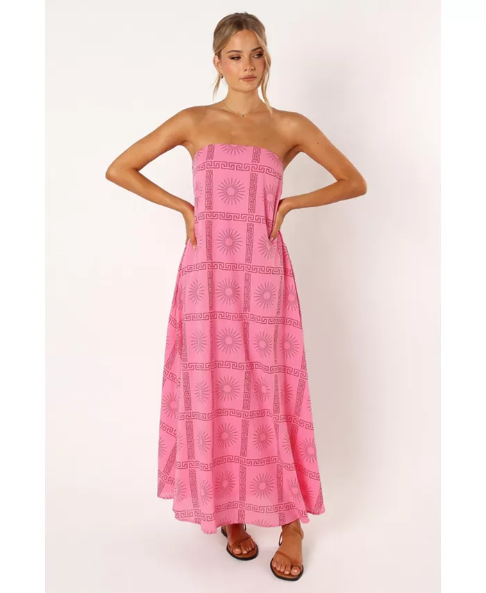 

Женское макси-платье Soph без бретелей Petal and Pup, розовый