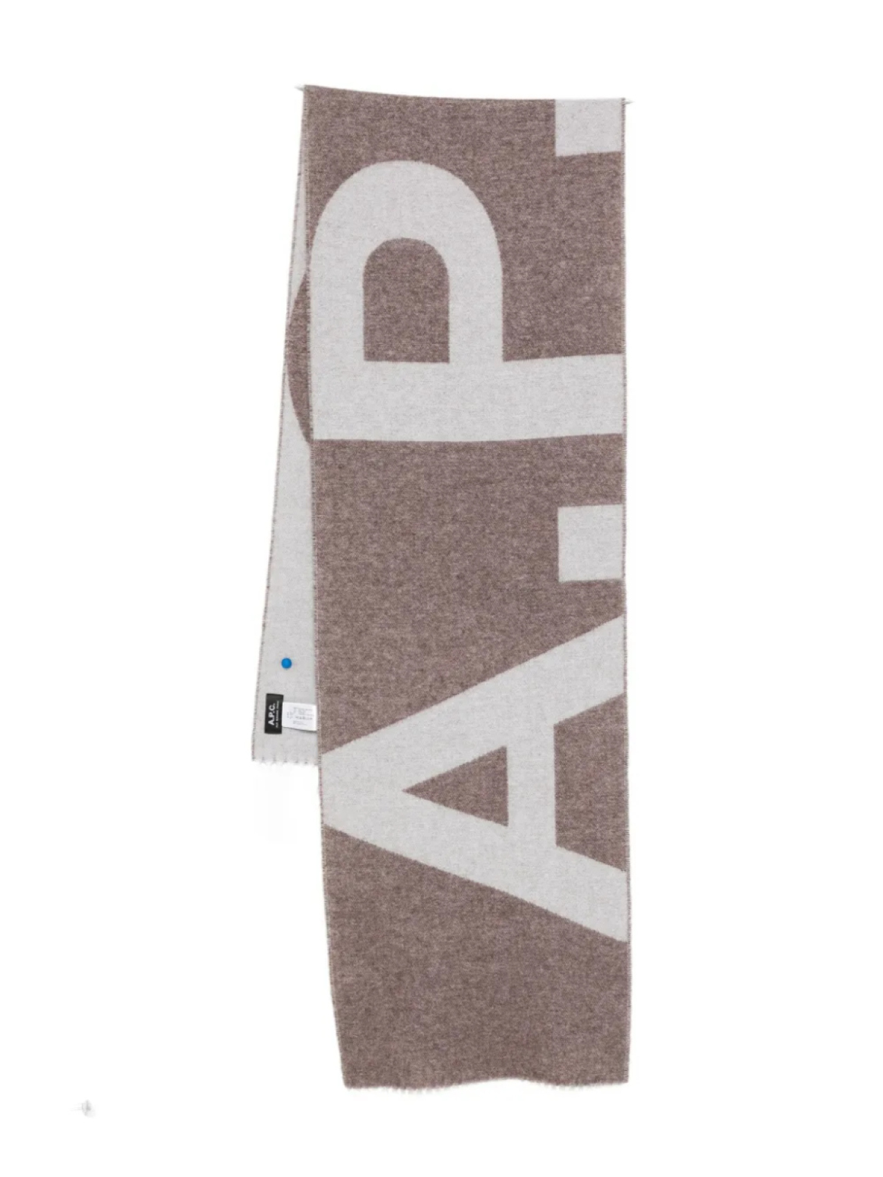 

A.P.C. шарф с логотипом, серый