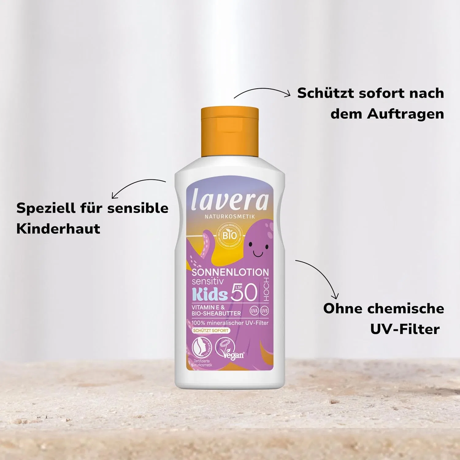 Детский солнцезащитный лосьон «Sensitive Kids Sun Lotion SPF 50» от lavera Lavera — фото 3