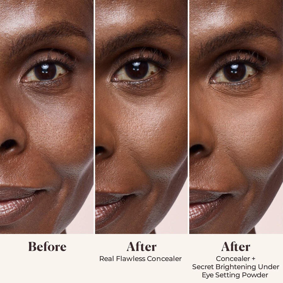 Осветляющая корректирующая пудра для фиксации макияжа под глазами Secret Brightening Color Correcting Longwear Under Eye Setting Powder Laura Mercier, 0.141 oz/4 g, Rich Peach — фото 3