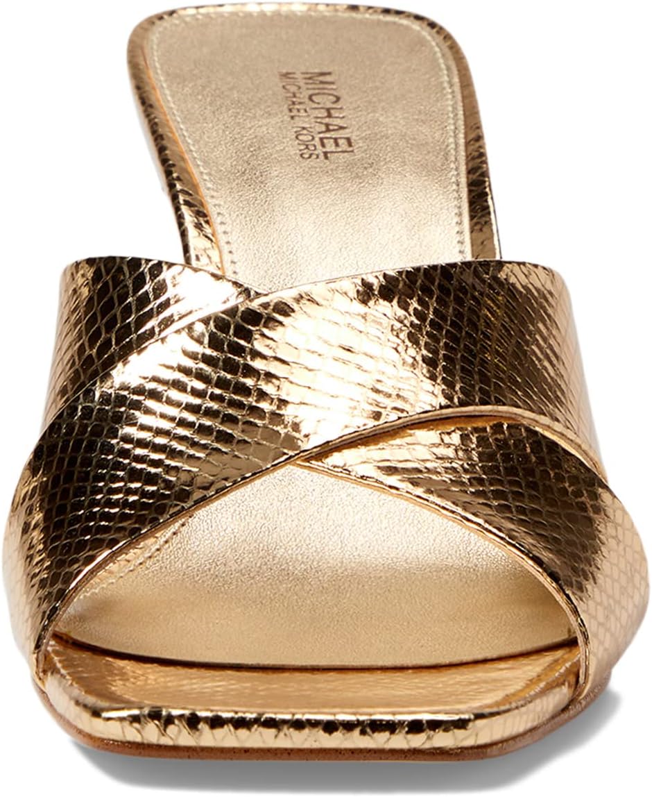 Туфли MICHAEL Michael Kors Women's Clara Mule, Pale Gold — фото 2