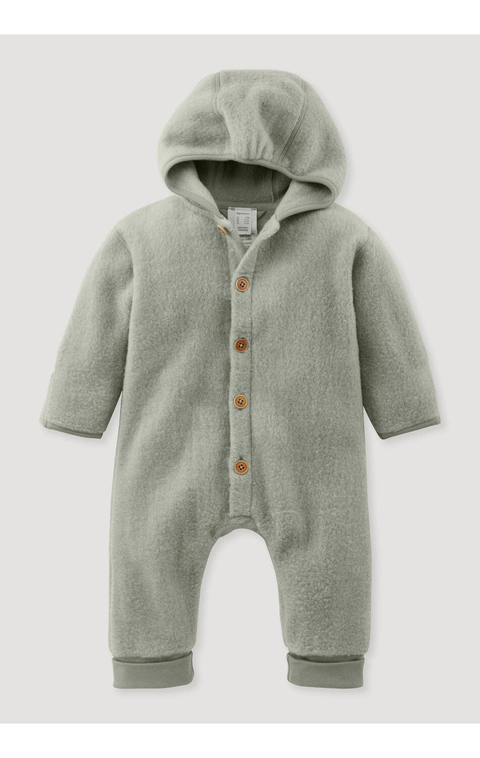 

Комбинезон Hessnatur Wollfleece Overall, цвет seegras