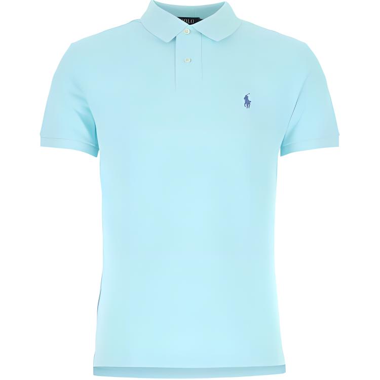 

Рубашка-поло с вышитым логотипом Polo Ralph Lauren, синий
