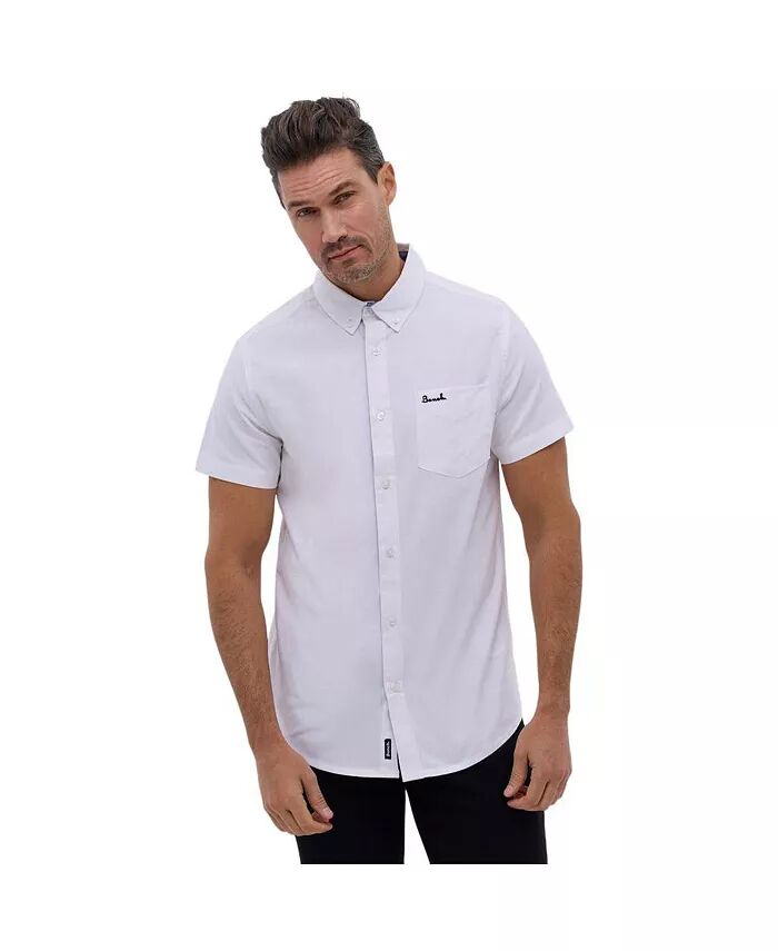 

Мужская рубашка Bowdon Oxford с коротким рукавом Bench DNA, белый