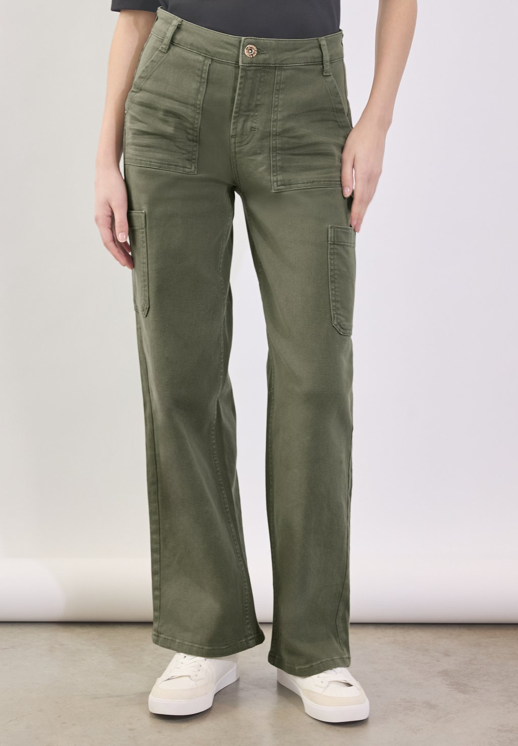 

Брюки карго Street One Studio, оливковый