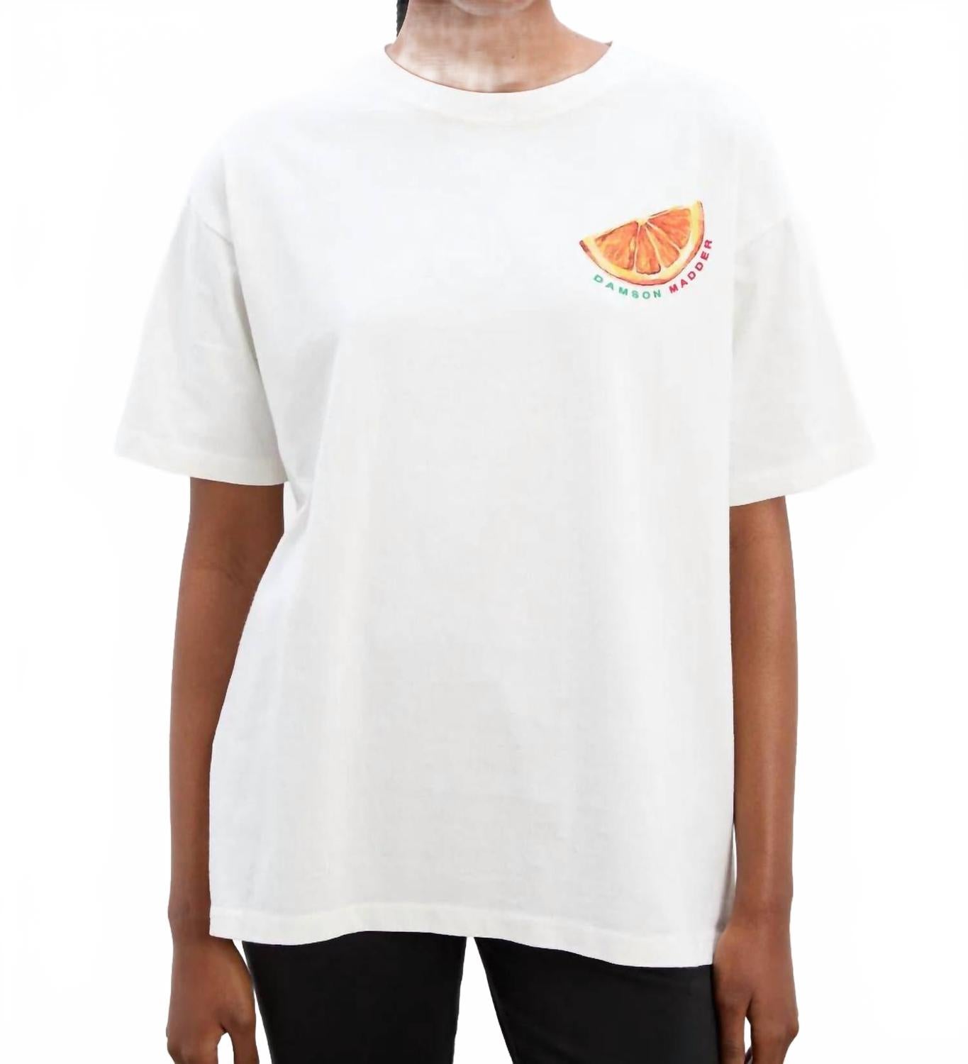 

Футболка с коротким рукавом Spritz Boyfriend белого цвета Damson Madder, белый