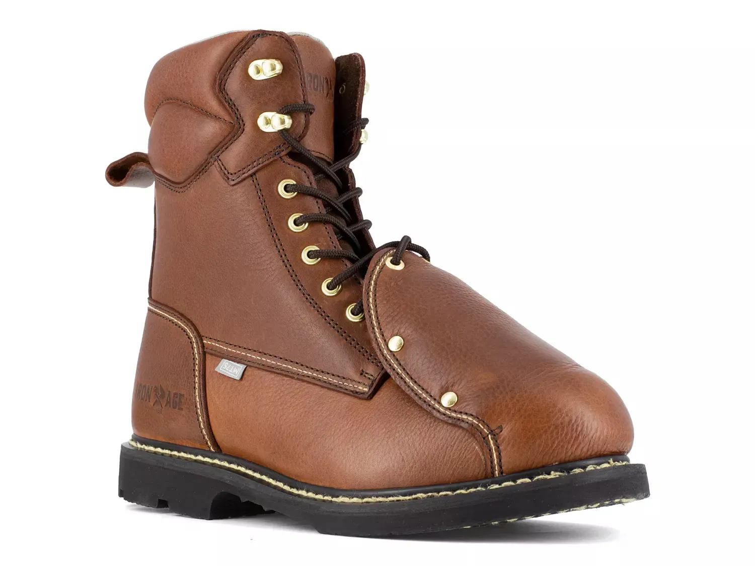 

Рабочие ботинки со стальным носком Groundbreaker Tall Iron Age, Dark Brown