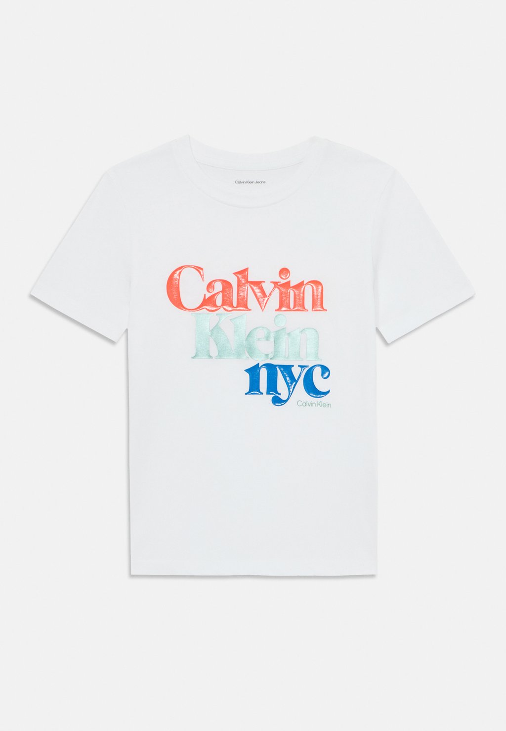 

Футболка с принтом PEARL SIGNATURE REGULAR TEE Calvin Klein Jeans, белый