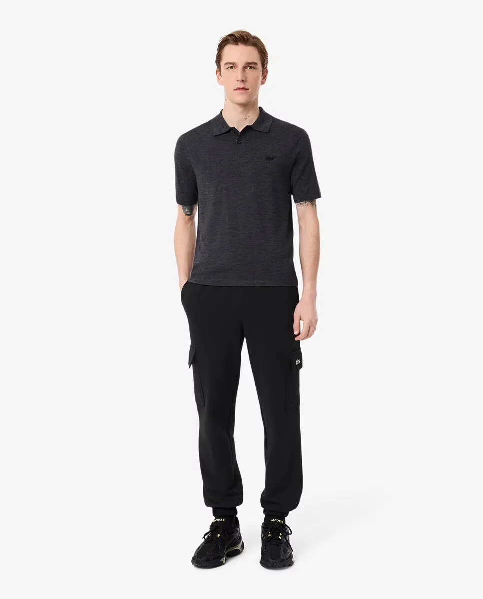 

Мужские спортивные брюки карго из флиса Lacoste, черный