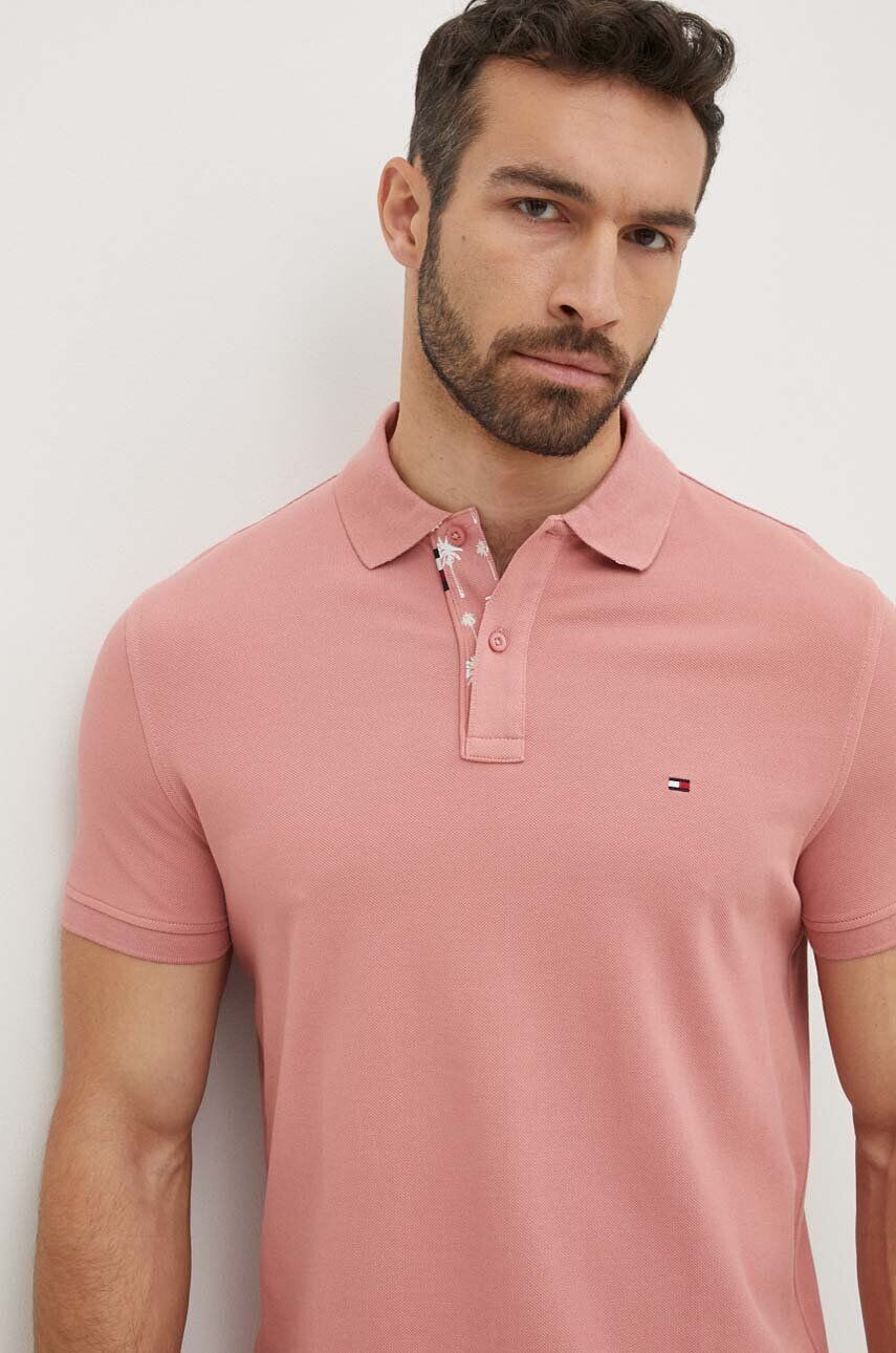 

Поло Tommy Hilfiger, розовый