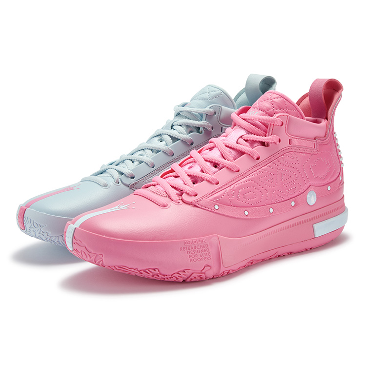 

Кроссовки баскетбольные Joker 1 Nikola Jokic, высокие, мужские, с обратной амортизацией, противоскользящие, устойчивые к истиранию 361°, синий розовый mismatched