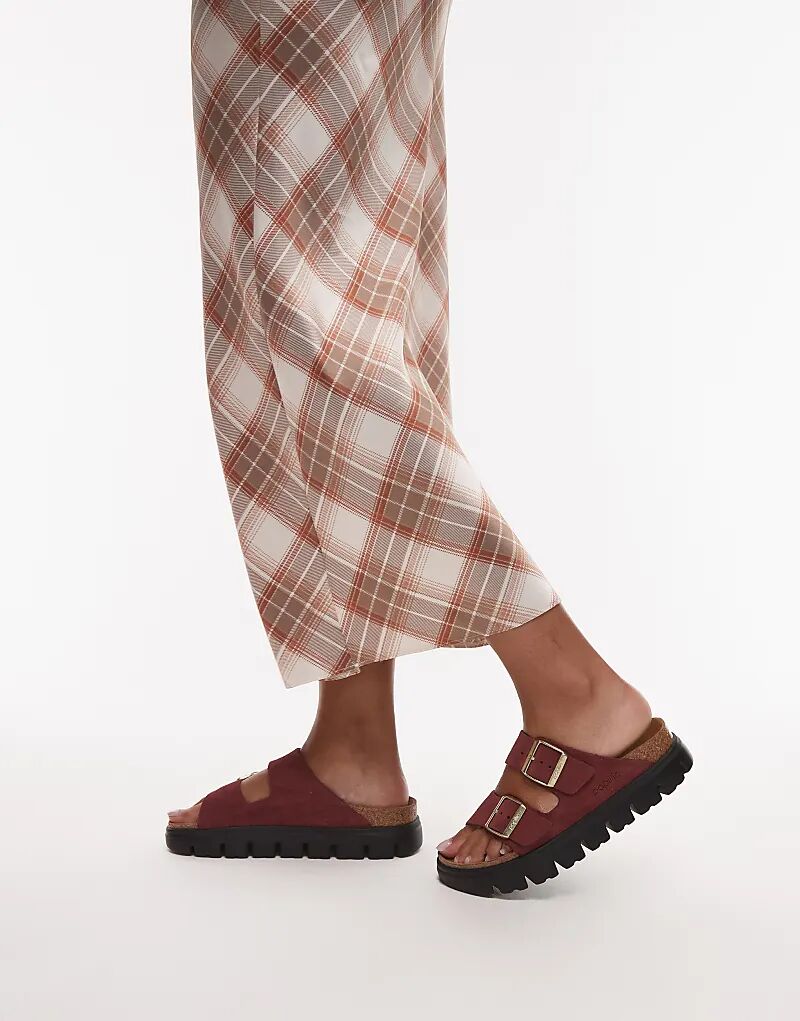 Массивные сандалии Birkenstock Arizona Papillio цвета «красный зинфандель» — фото 4