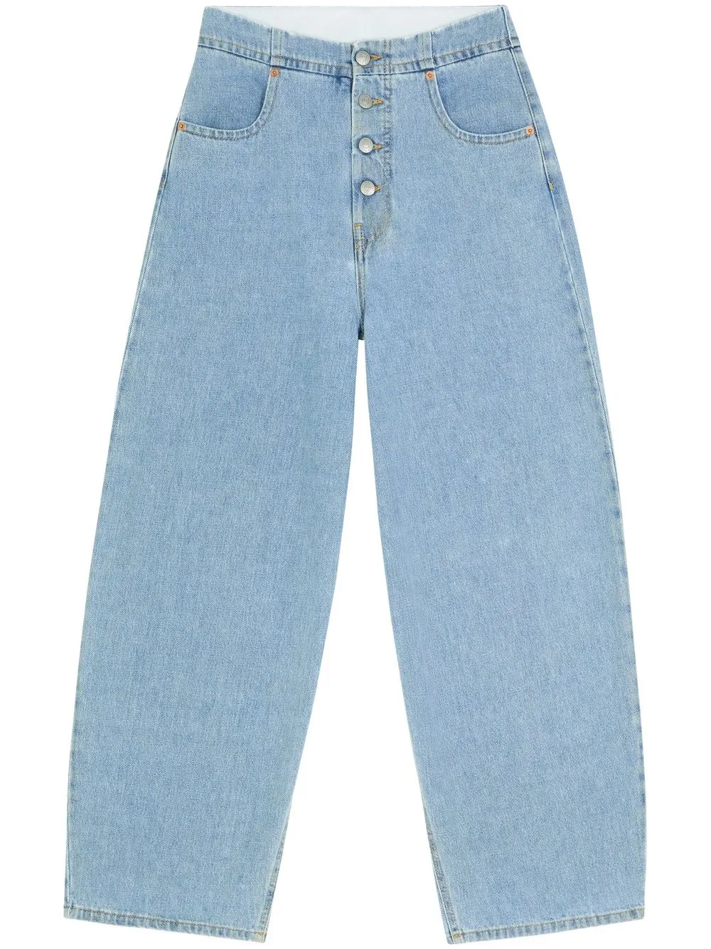 

Укороченные джинсы средней посадки MM6 Maison Margiela, синий