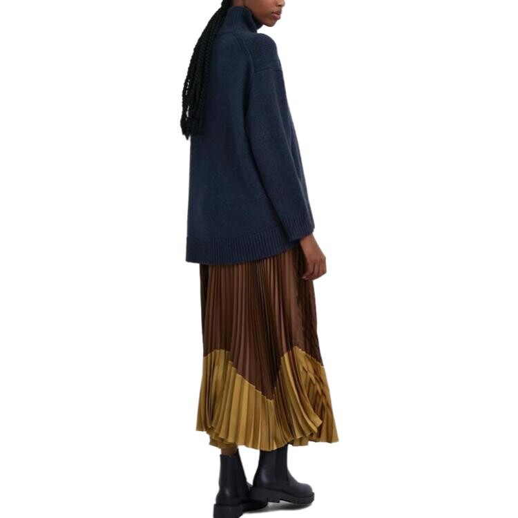 UNIQLO Женская повседневная длинная юбка, цвет Brown-36 — фото 3