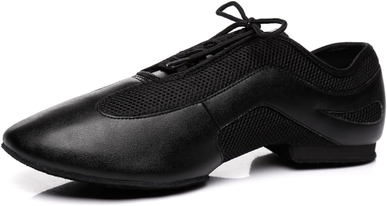 

Мужские бальные туфли для латинских танцев, сальсы, вальса, танго с невысоким стандартным каблуком Zhcrcfirm, черный
