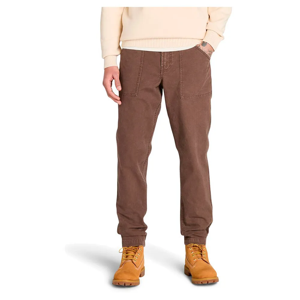 

Брюки Timberland Goffstown Washed Canvas Fatigue, коричневый