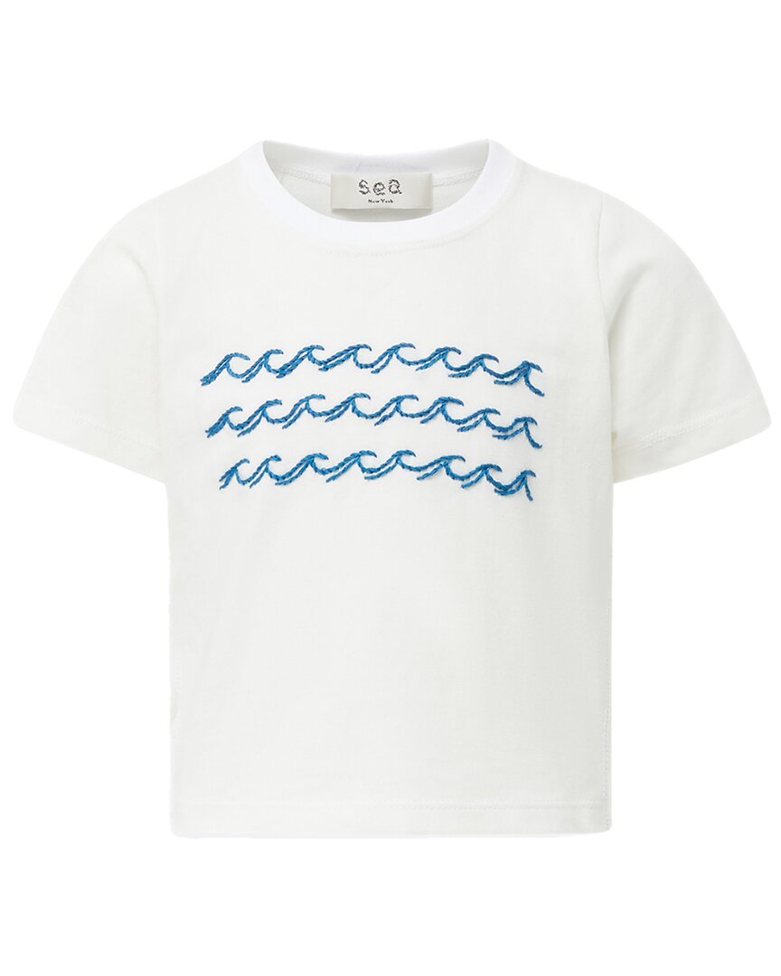

Майка Sea New York Winn Wave с вышивкой, белый
