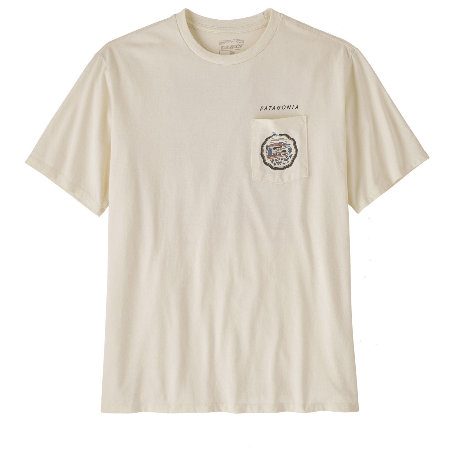 

Футболка Patagonia Commontrail Pocket Responsibili Tee, цвет Birch White, Серый, Футболка Patagonia Commontrail Pocket Responsibili Tee, цвет Birch White
