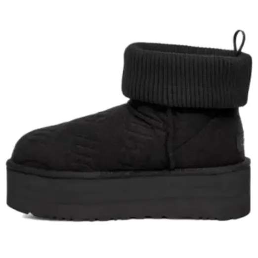 

Кеды классические мини платформа войлочные Ugg, черный