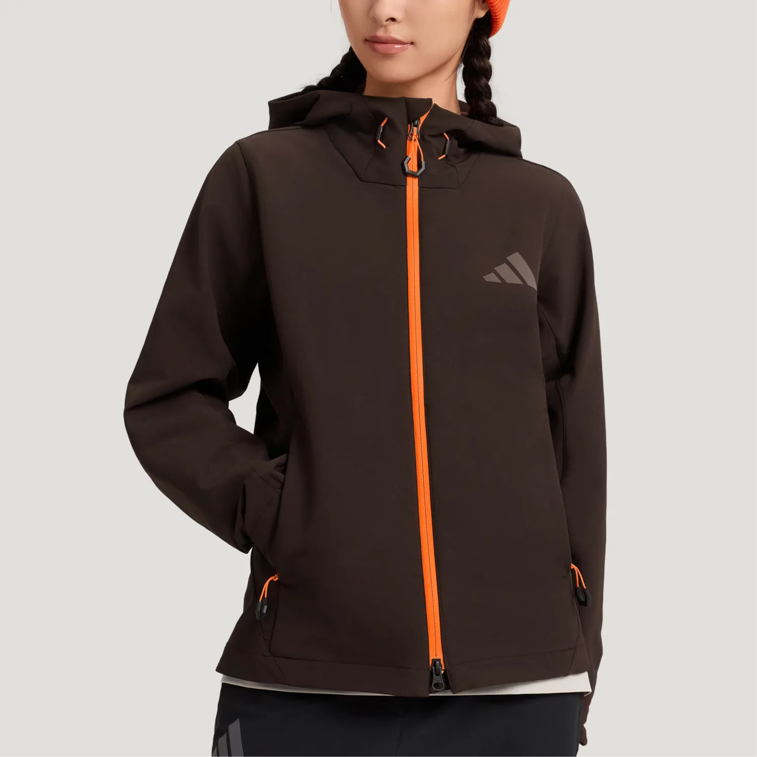 Куртка Terre Soft Shell женская Adidas, Aurora Coffee — фото 4