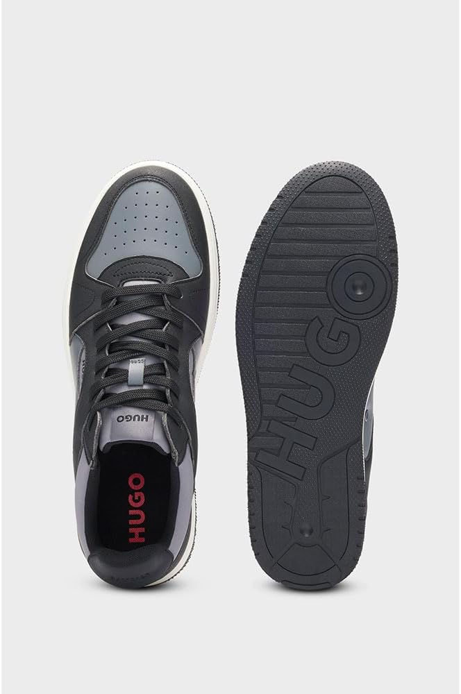 HUGO мужские кроссовки Hadrian Tenn Low Top из искусственной кожи, Open Red — фото 2