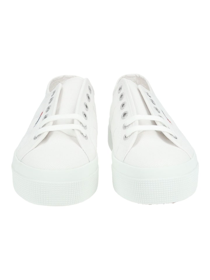 Кроссовки на шнуровке Superga, белый — фото 4