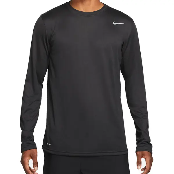 

Футболка Nike Team Legend Long Sleeve Training Tee 'Black', черный