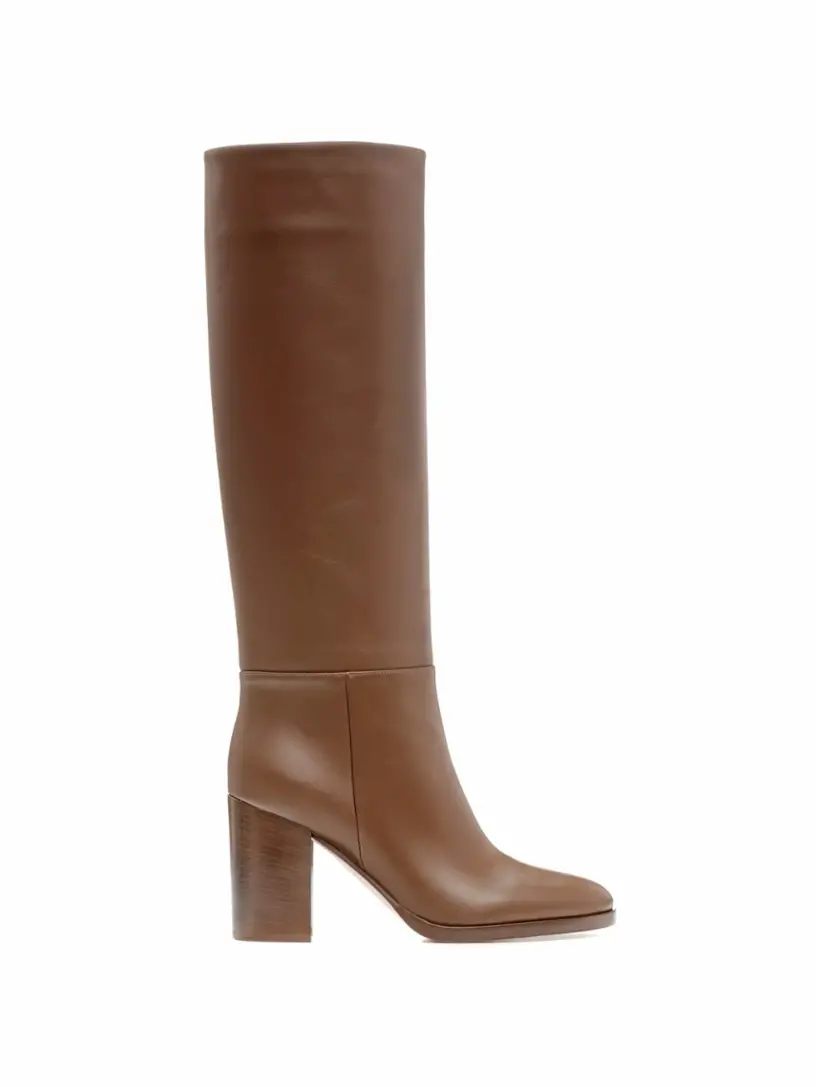 

Кожаные сапоги Santiago Gianvito Rossi, коричневый