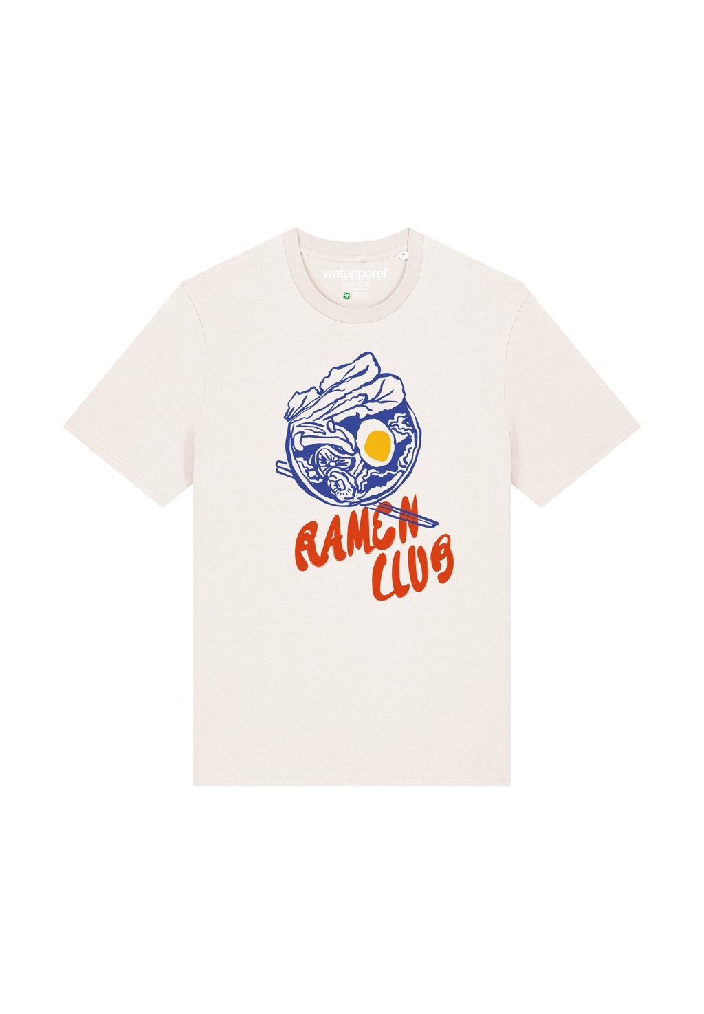 

Футболка с принтом RAMEN CLUB watapparel, белый