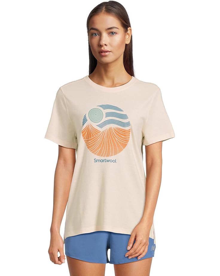 

Футболка Smartwool Horizon View Short Sleeve Graphic Tee, цвет Almond