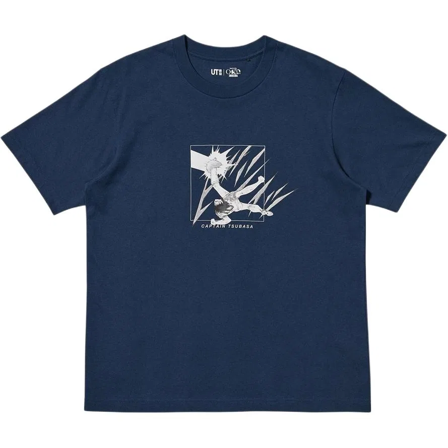Футболка x JIYINGSHE, LIANMINGKUAN SS26 Unisex UNIQLO, Dark Blue