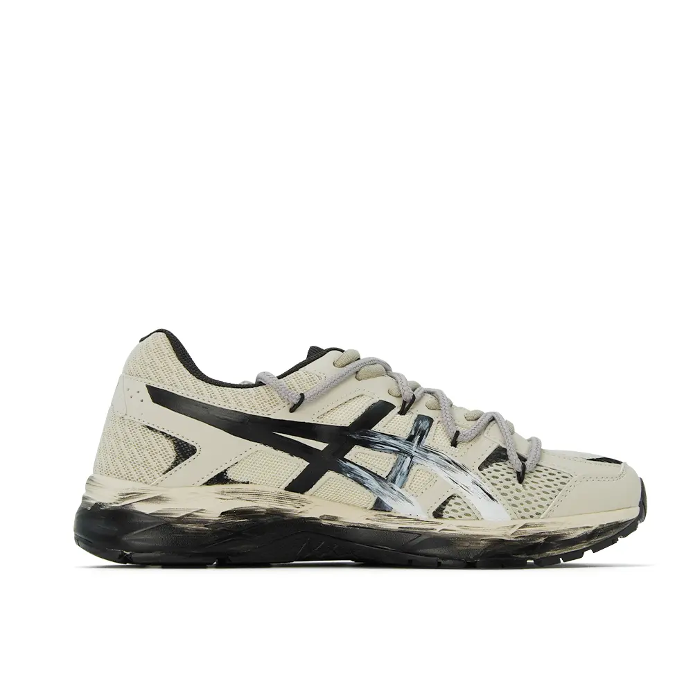 ASICS Gel Contend 4 с амортизацией, устойчивые к истиранию, дышащие кроссовки Low top для мужчин, бежево-черные — фото 4