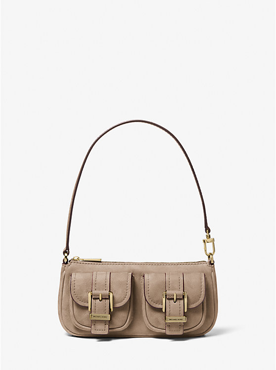 

Маленькая замшевая сумочка-трансформер Zoe Michael Kors, коричневый