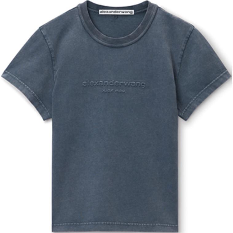 

Футболка женская, кислотная стирка Alexander Wang, Acid Washed