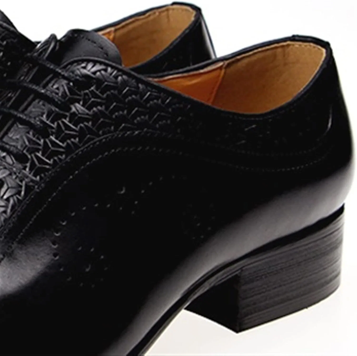 Мужские классические туфли, мужские классические туфли, мужские черные туфли повседневные кожаные туфли (9,5) Generic — фото 3