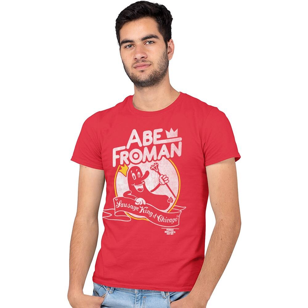 

Мужская футболка Ferris Bueller Abe Froman Licensed Character, красный