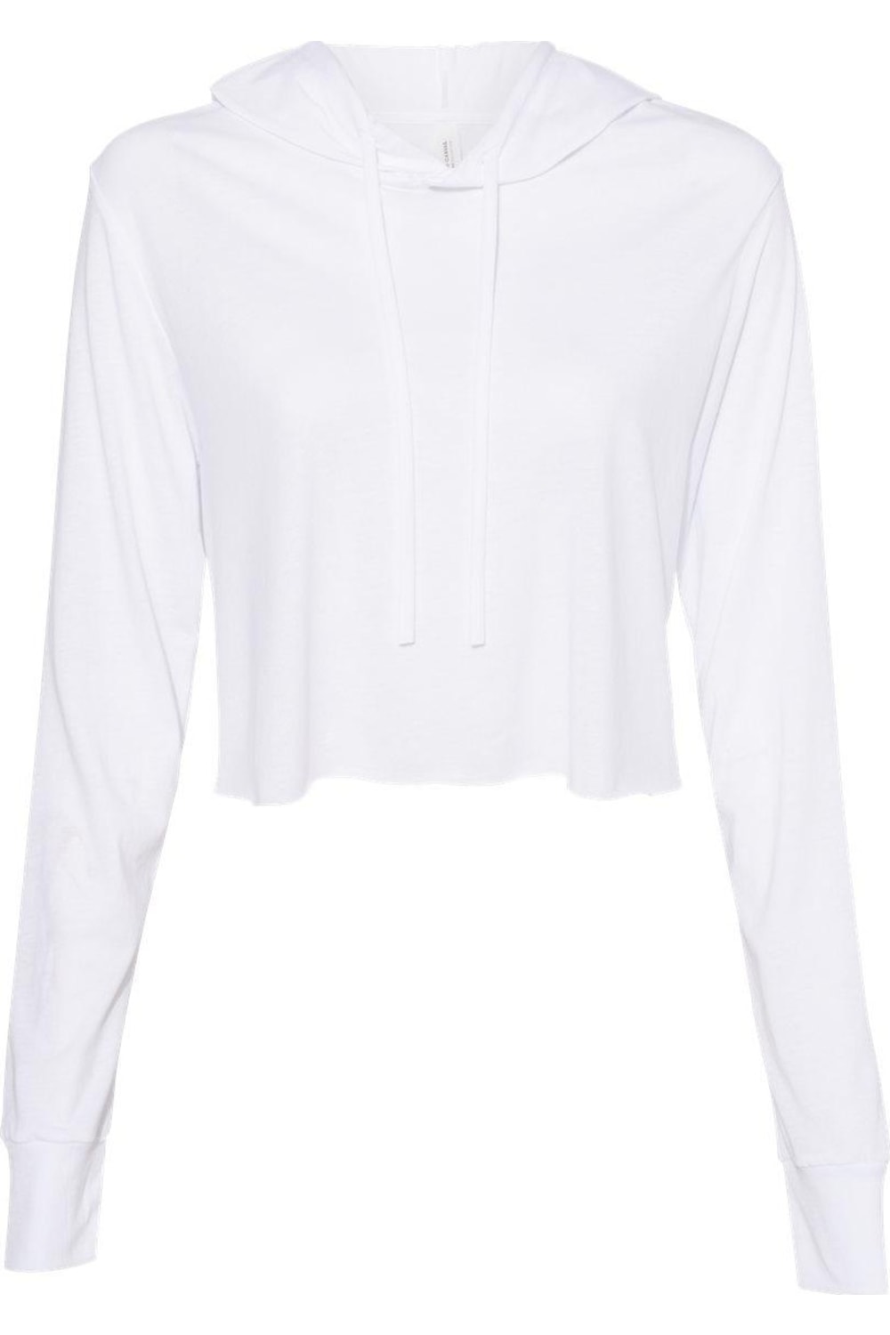 

BELLA + CANVAS Женская укороченная толстовка с длинным рукавом Triblend, цвет solid white triblend