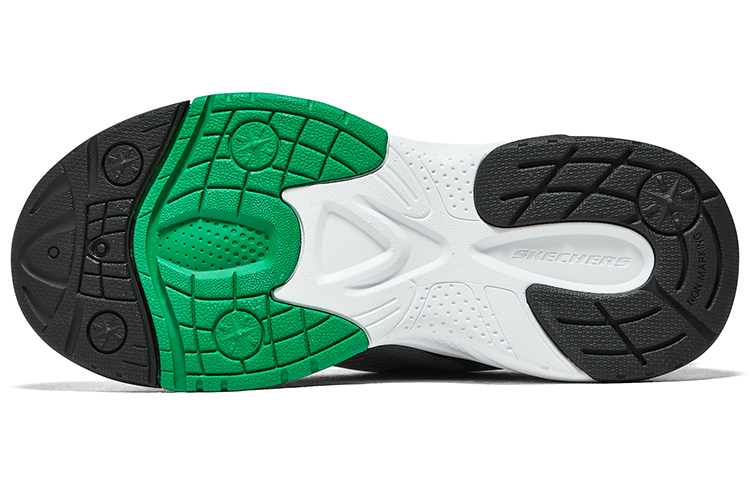 

Детские низкие кроссовки для бега черно-белые Skechers