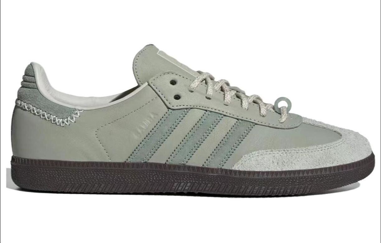 Мужские кроссовки для скейтбординга adidas originals Samba Series, Light Green — фото 4