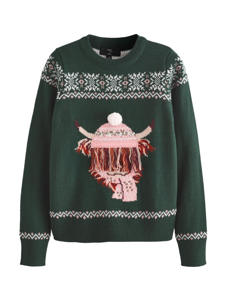 

Тонкий вязаный свитер Next Sweater, темно-зеленый