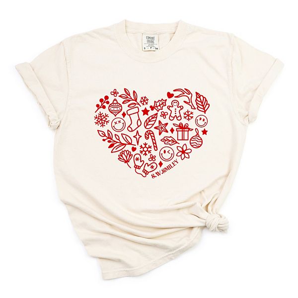 

SWSmiley christmas outline heart - женская футболка с принтом Simply Sage Market, Ivory, Зеленый, SWSmiley christmas outline heart - женская футболка с принтом Simply Sage Market, Ivory