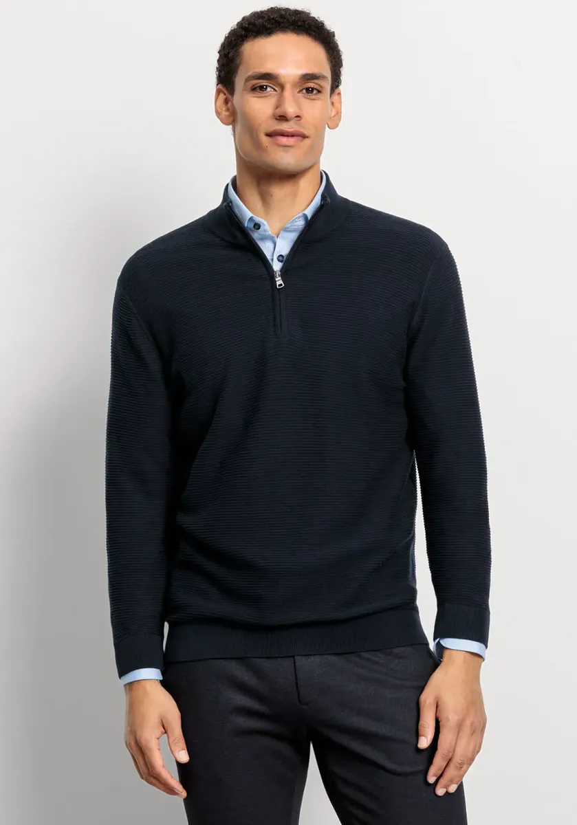 

OLYMP Свитер с круглым вырезом "OLYMP Knit Casual", цвет морской волны