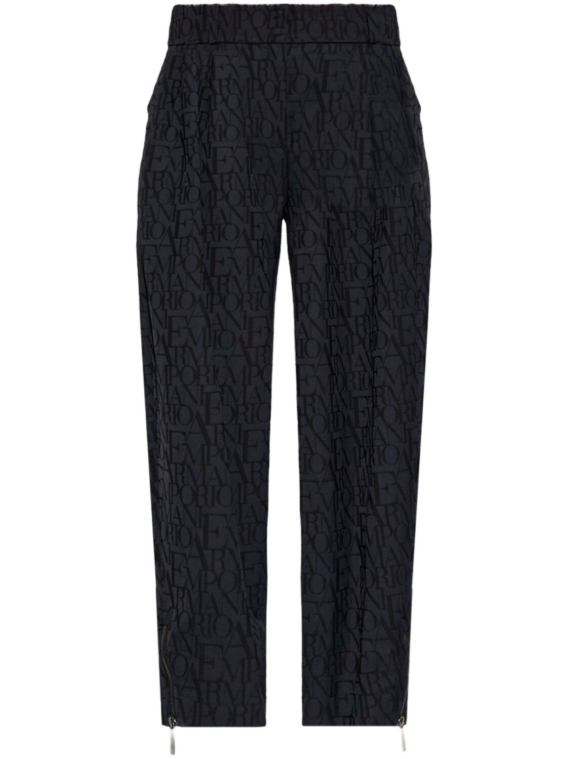

Emporio Armani зауженные брюки с монограммой, черный