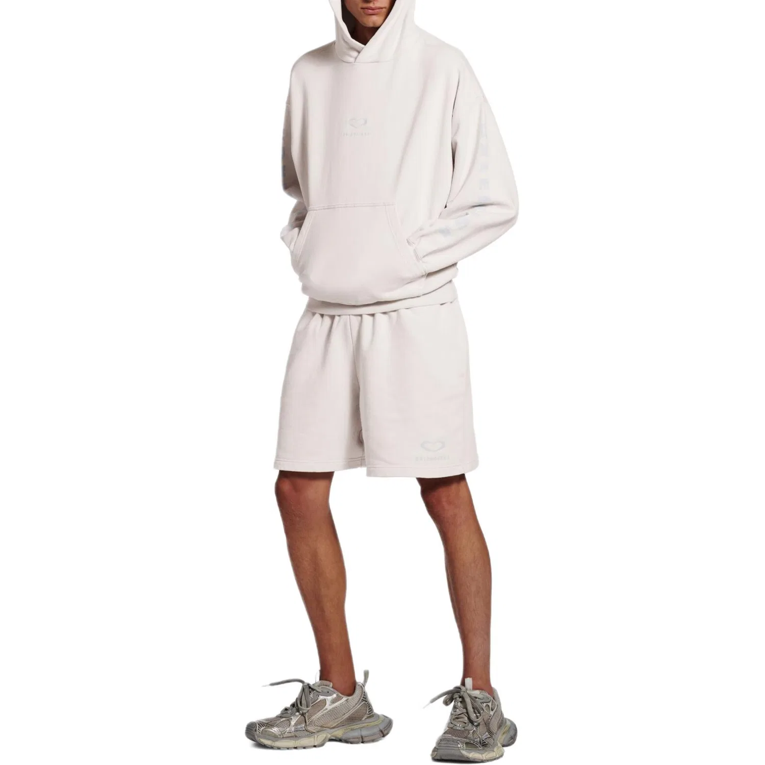 Шорты повседневные Chinese Valentine's Day FW25 Regular Fit унисекс Balenciaga, White — фото 4