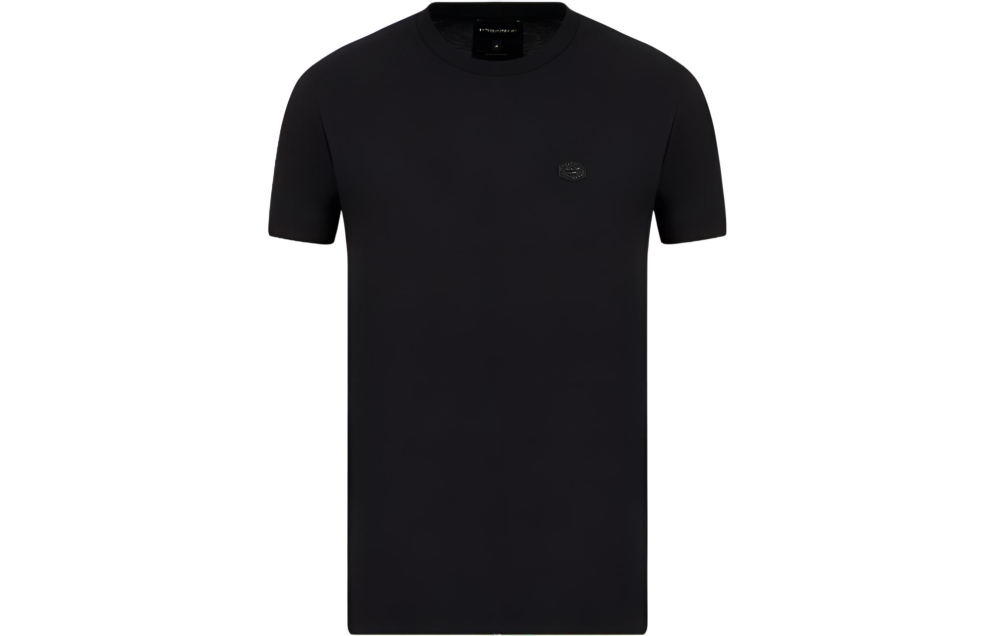 

Футболка из пима джерси с микро-логотипом EMPORIO ARMANI, черный