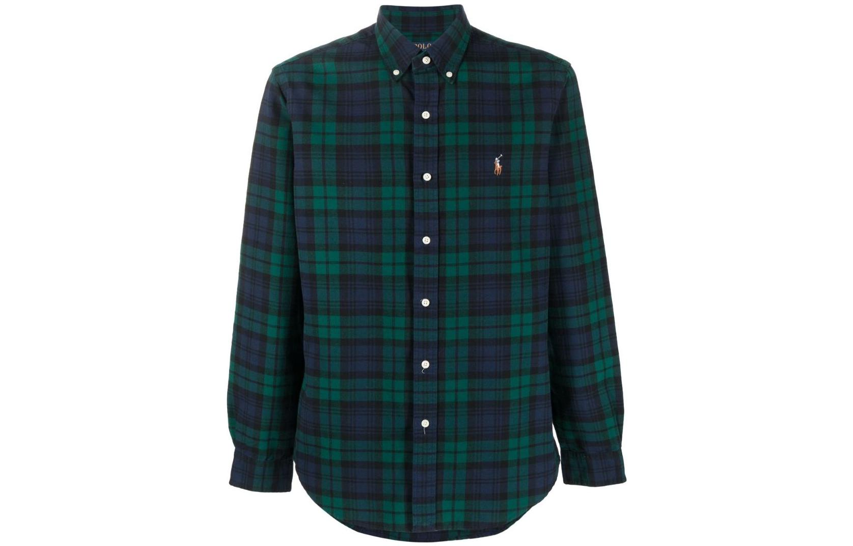 

Футболка поло в клетку Ralph Lauren, зеленая