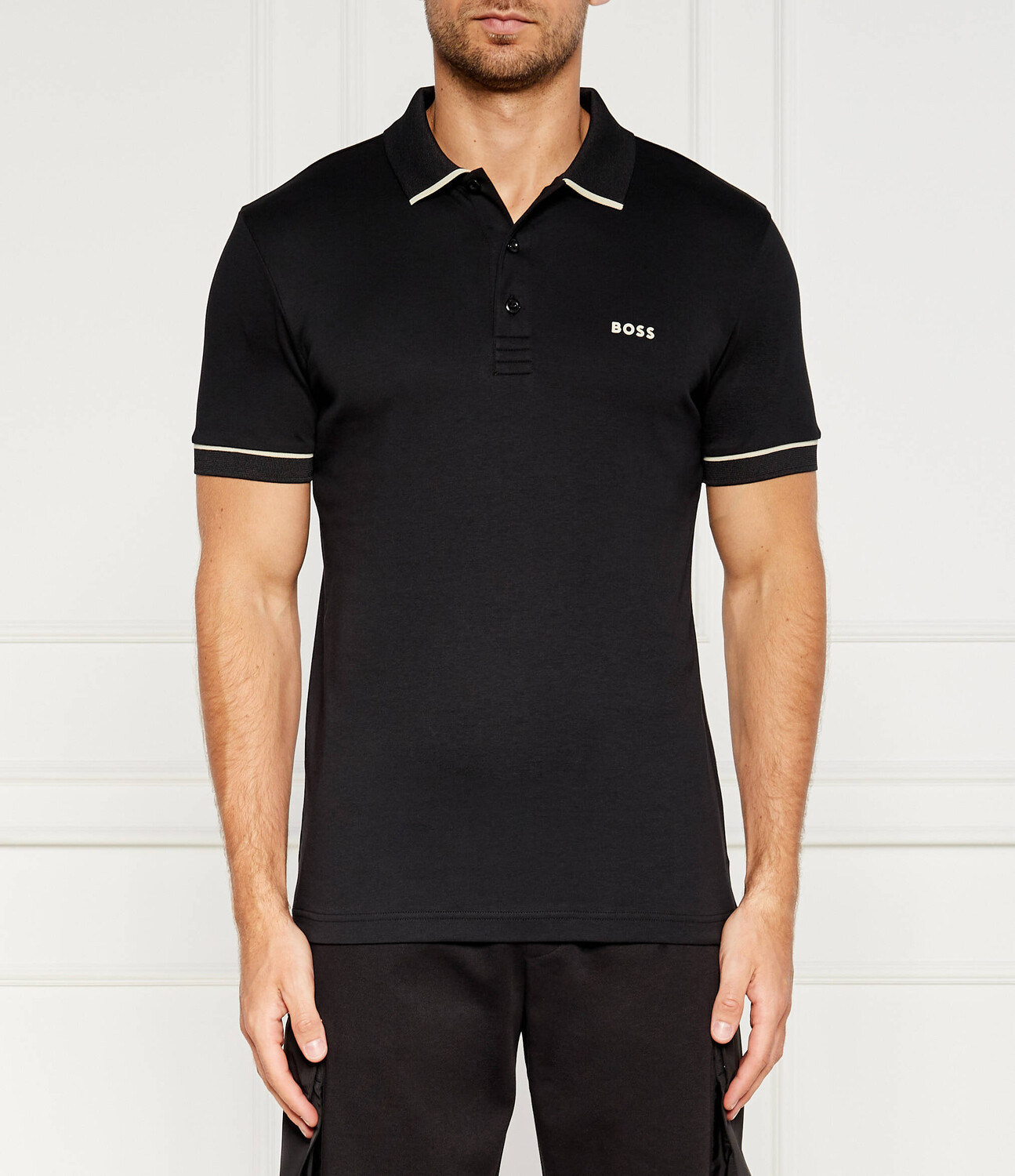 

Поло BOSS GREEN Paule Slim Fit, черный